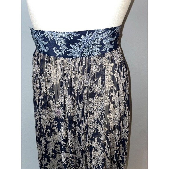 Linda Allard Ellen Tracy Vintage Women’s Silk Full Skirt size 4 Boho Whimsigoth - Picture 2 of 9